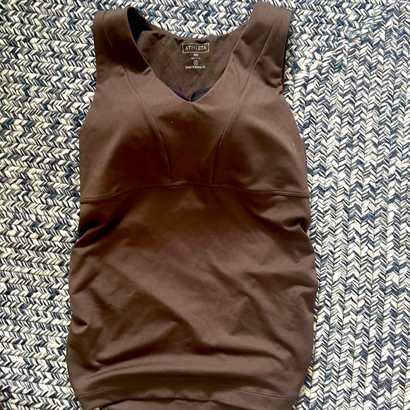 Athleta Tank top. Built in bra. Brown. 34C - Picture 1 of 4